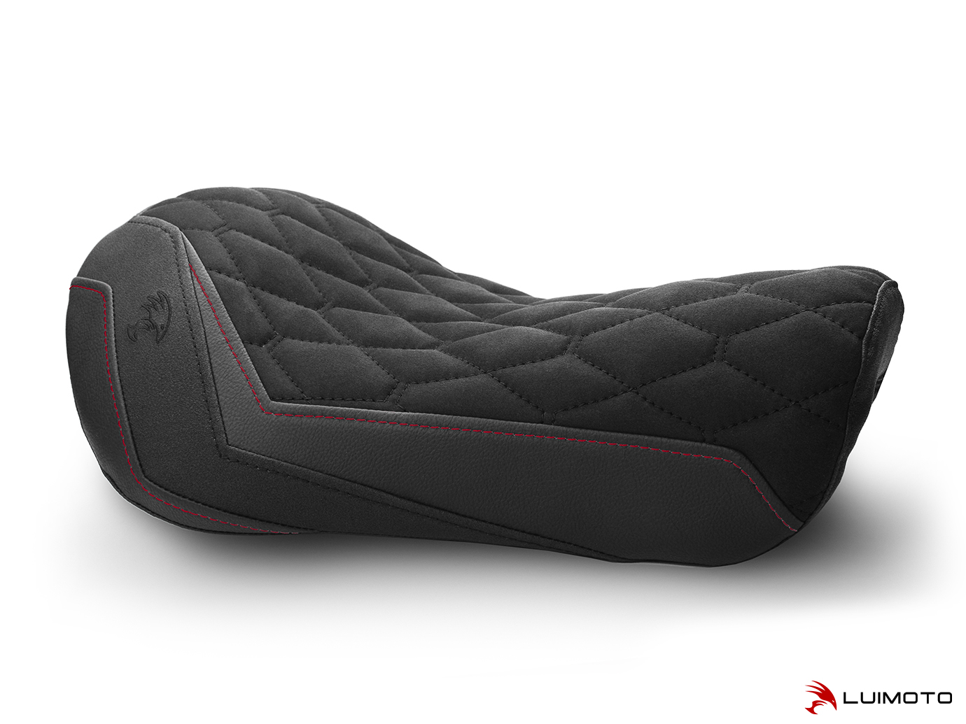 LUIMOTO (Hex-Diamond) Rider Seat Cover for the HARLEY DAVIDSON